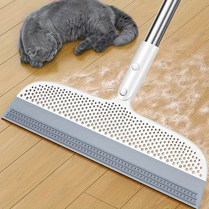 Magic Silicone Broom – Detachable Head & Double-Sided Scraper Silicone Broom Set Zpaxo
