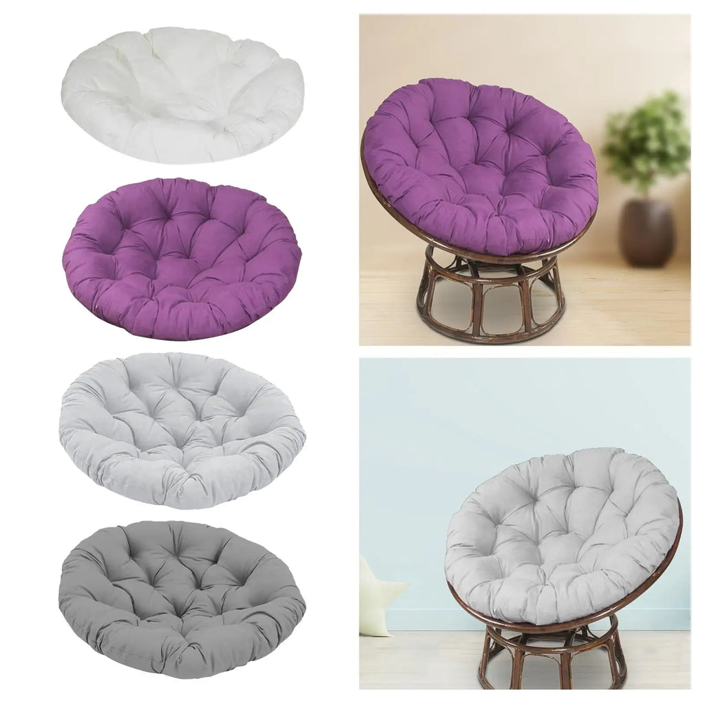 Papasan Chair Cushion Egg Chair Cushion Garden Chair Mat Washable Thick Round 15.7inch for Rocking Chair Seats Sturdy Zpaxo