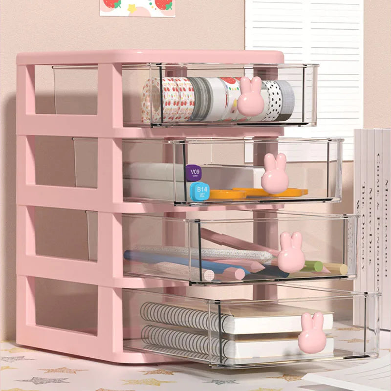 Clear Stacking Drawer Organizer Multi-tier PP Storage Box Office