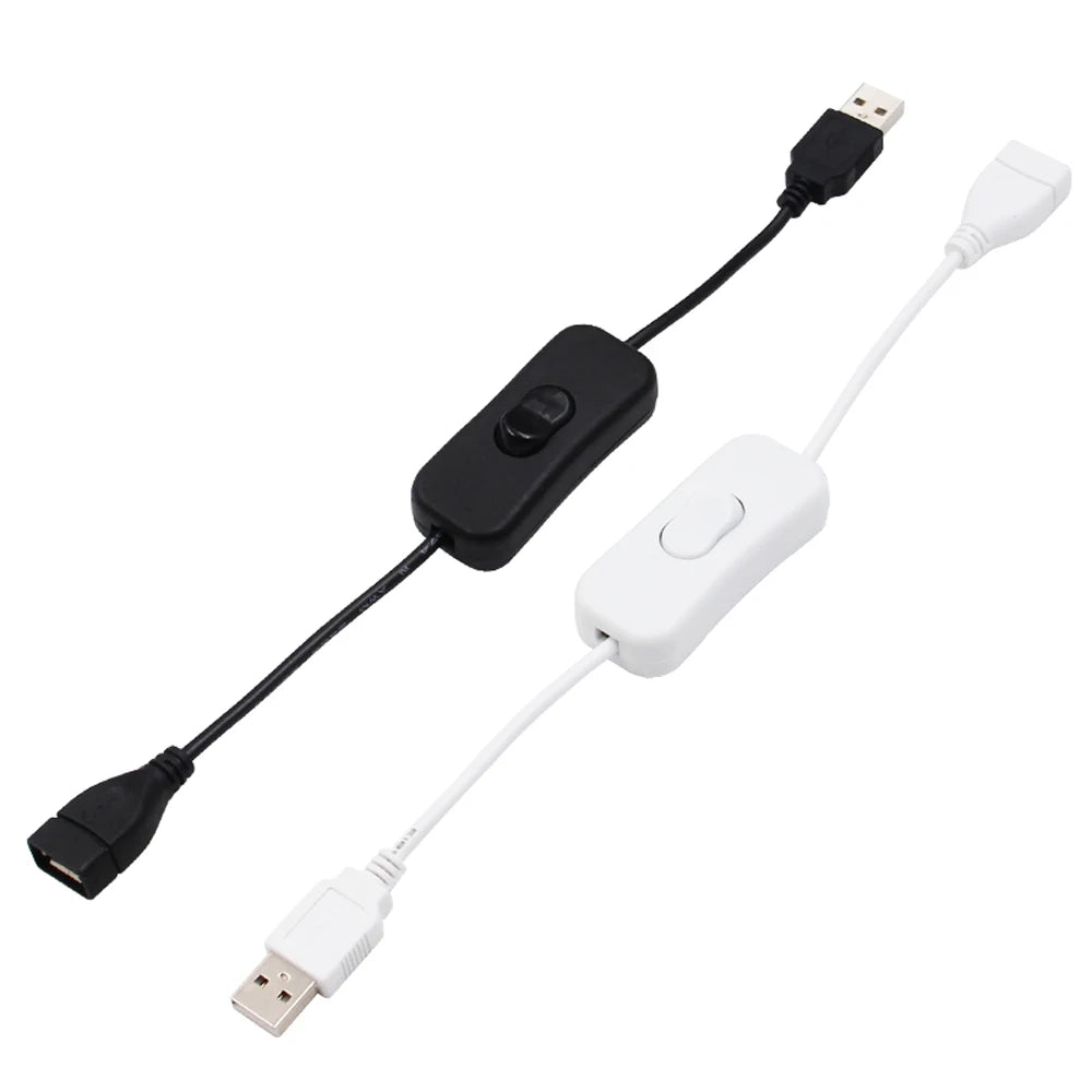 USB Switch Extension Cable Data Transmit Power Adapter Off LED Strips Zpaxo