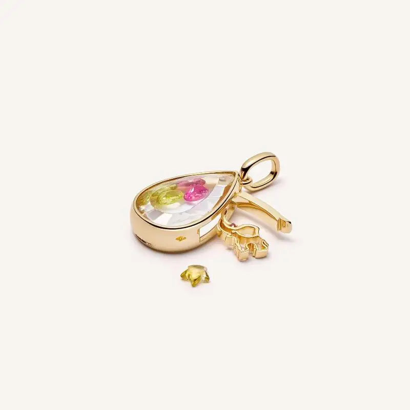 Exceptional Adorable Ocean Heart Water Drop DIY Necklace Pendant Zpaxo