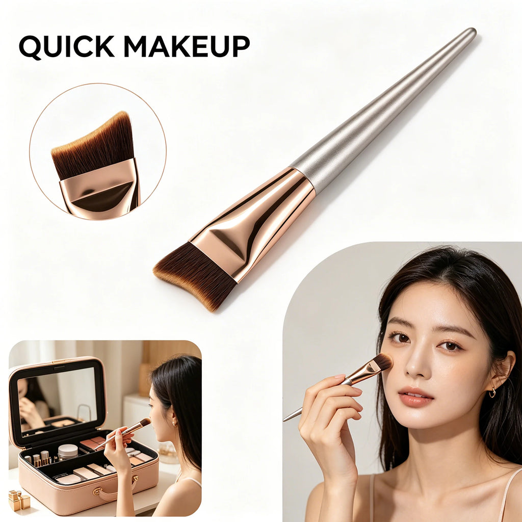 Even Coverage Flawless Base Soft Smooth Foundation Brush Easy Application High Powder Absorption Beauty Tool Flawless Makeup Zpaxo