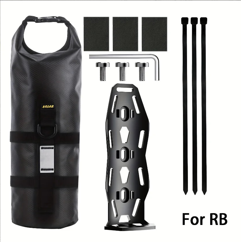Toptrek Portable Waterproof Bicycle Fork Bag 5L Portable MTB Frame Trunk Road Bike Electric Scooter Bag Bicycle Front Tube Bag Zpaxo Road Bag holder