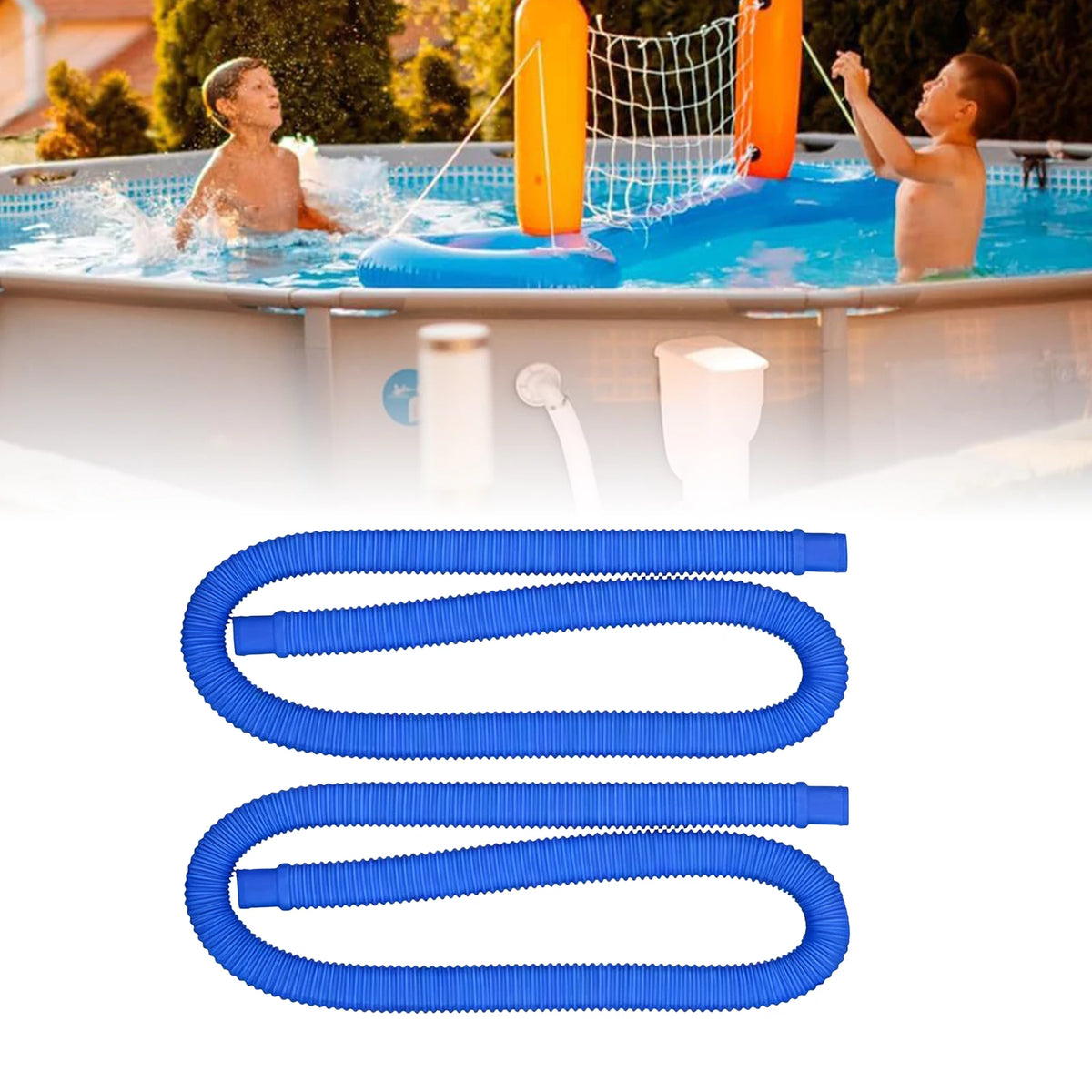 1.5m Filter Pumps Flexible Hoses Leak-Proof Above Ground Pools Filtration Pump Hoses 32mm For 300/330/530/1000 Gallon Pumps Zpaxo