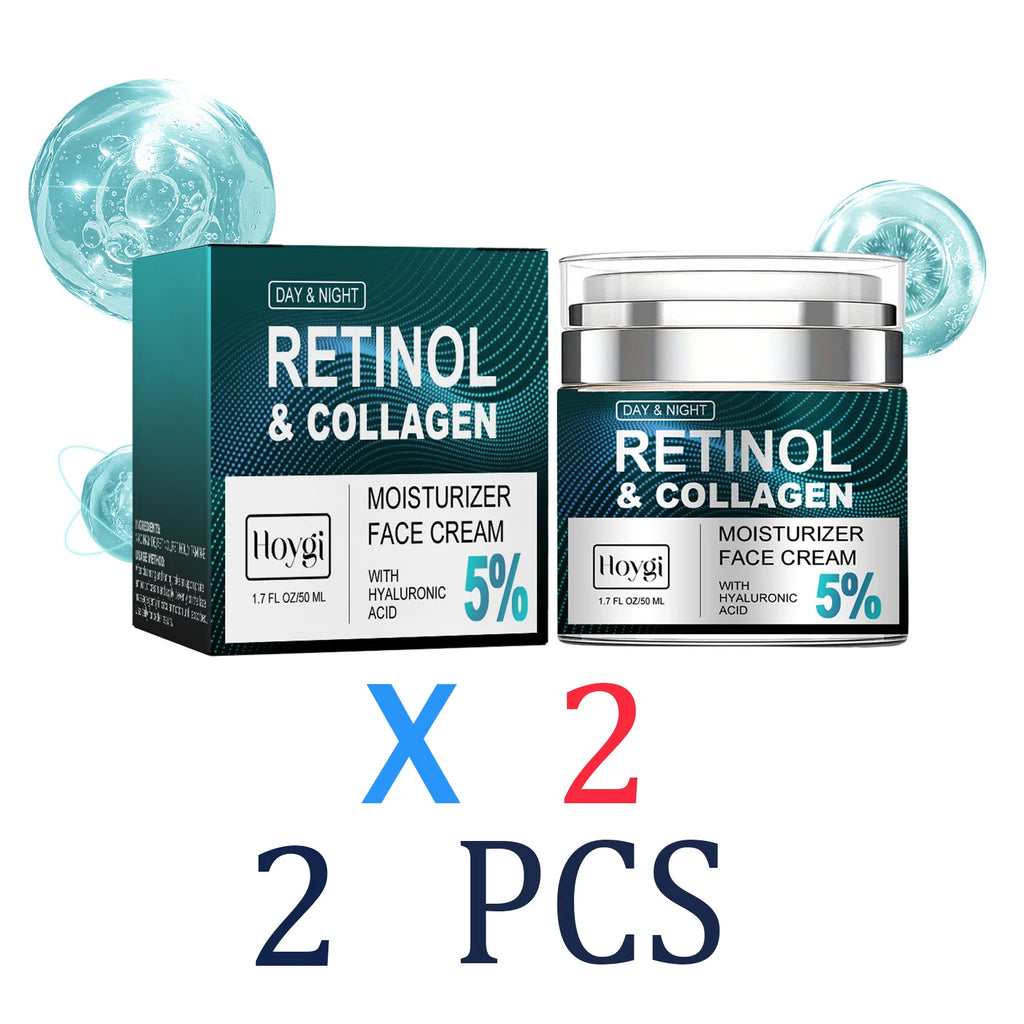 Retinol Cream Night Cream Winter Skincare Dry Skin Remedy Moisturizer Moisturizing Repairing 50ml Facial Serum Moisturizer Zpaxo 2 Pcs
