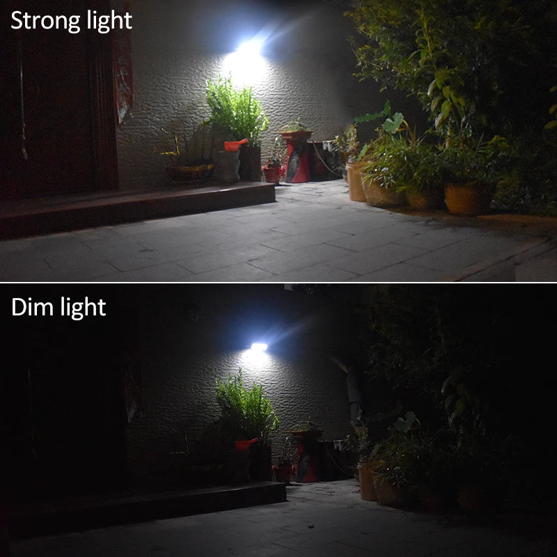 Bright 1100lm Solar Light Outdoor 4 Modes Sensor Lamp Aluminium Alloy Zpaxo
