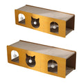 Cat Scratcher Tunnel Scratching Rest Play Grinding Claws Scratch Zpaxo 101cmx24cmx25cm