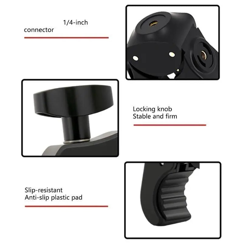 652F Quick Release Phone Mount Clamp Compatible Double 1 4 Thread 13 Zpaxo