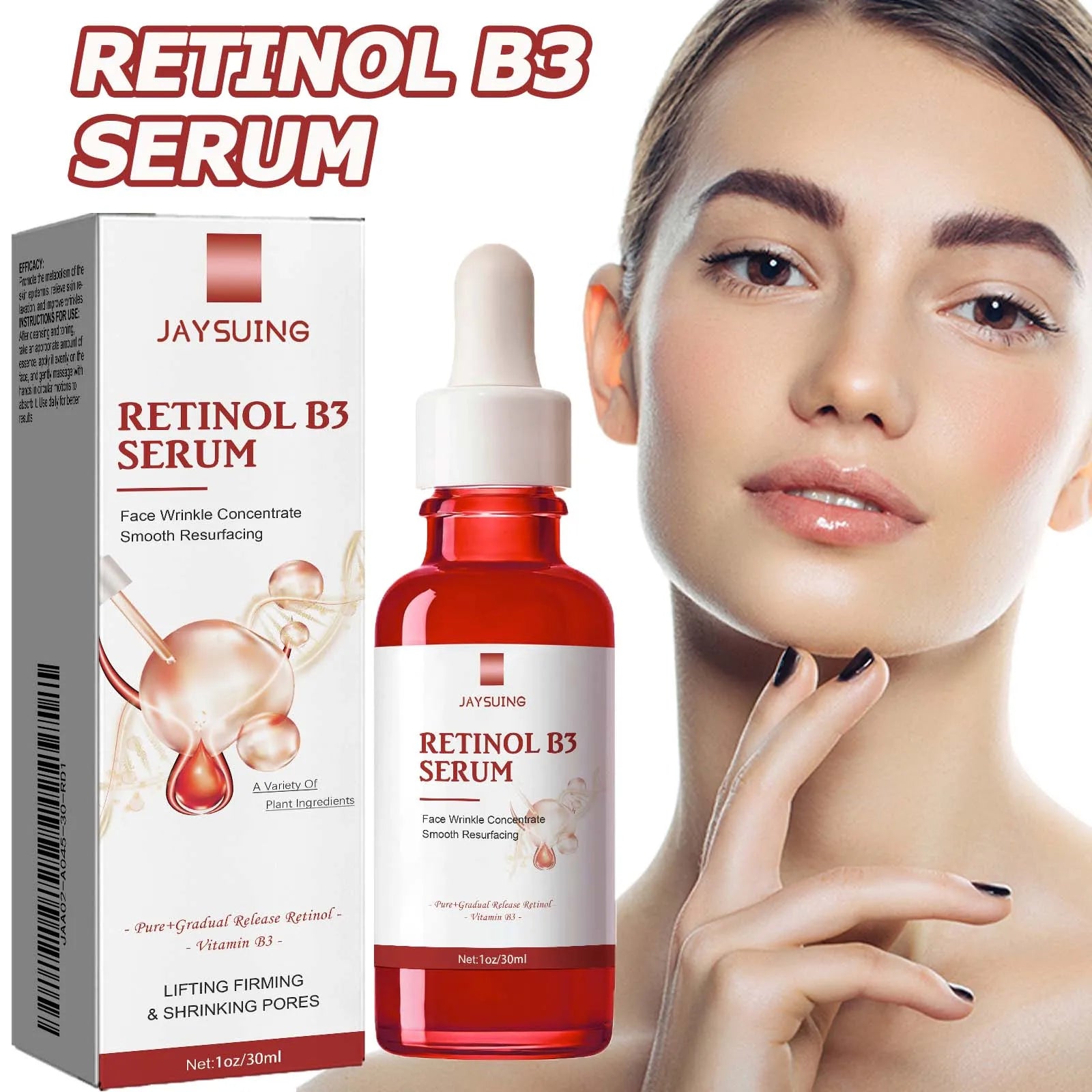 Retinol B3 Face Essence Deep Moisturizing Fade Fine Line Lifting Firming Repair Smooth Nourish Tighten Brighten Serum Skin Care Zpaxo