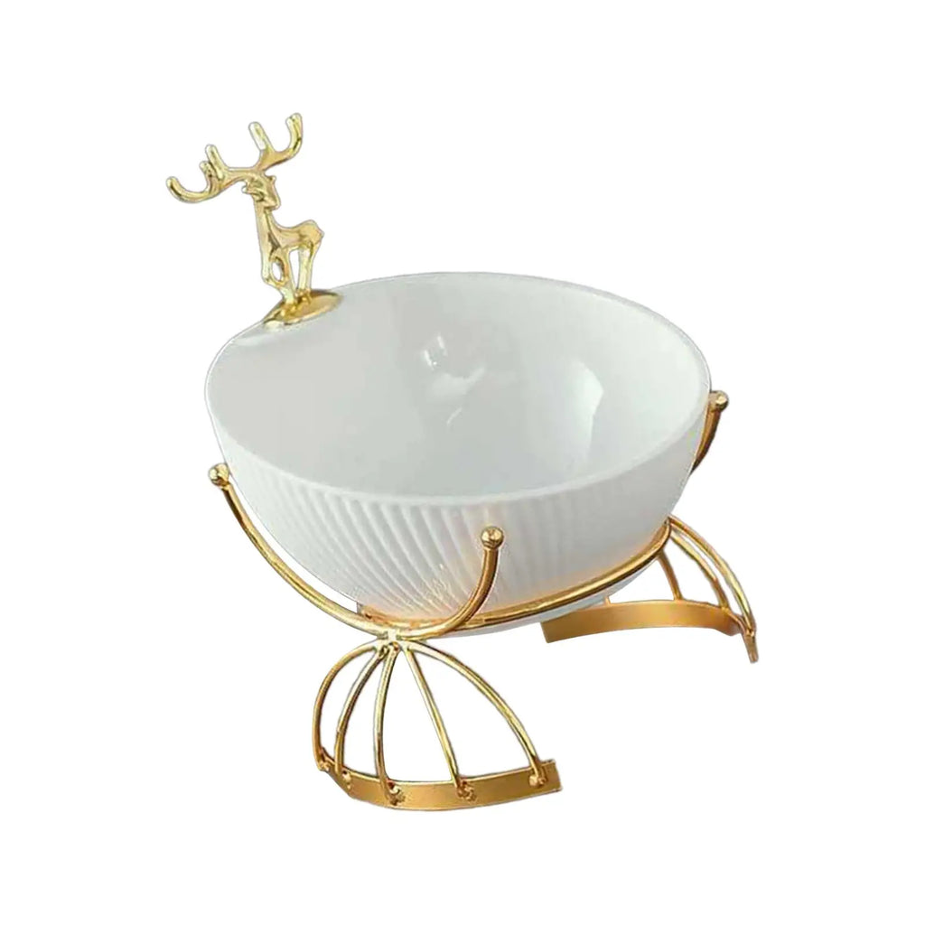 Deer Desk Storage Tray Statue Fashion Keys Holder Living Zpaxo
