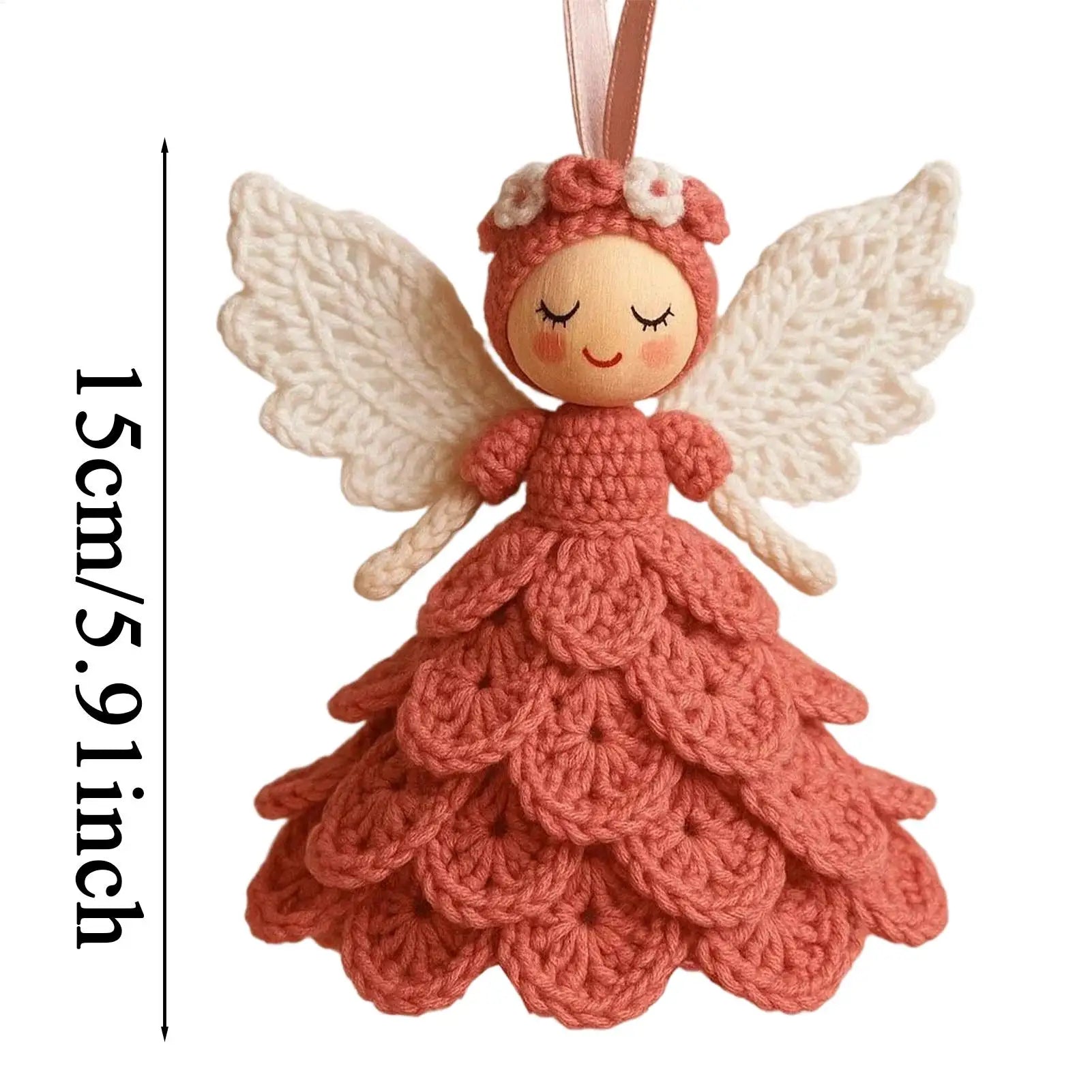 Beginner Crochet Angel Doll Ornament DIY Craft Adults Teens Christmas