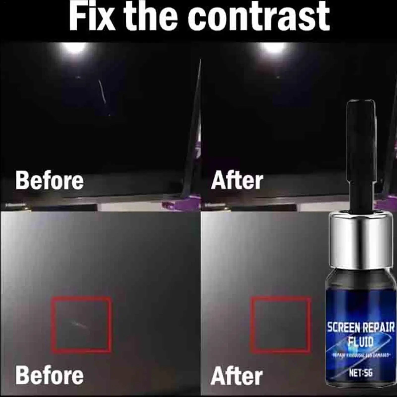 Phone Screen Repair Liquid Glass Scratch Remover Quick Dry Restore