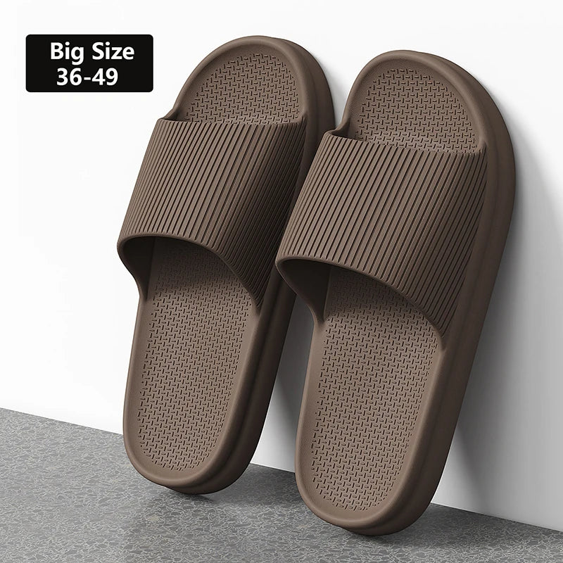 Big 48-49 Men Slippers Indoor Outdoor EVA Flat Sole Home Women Man