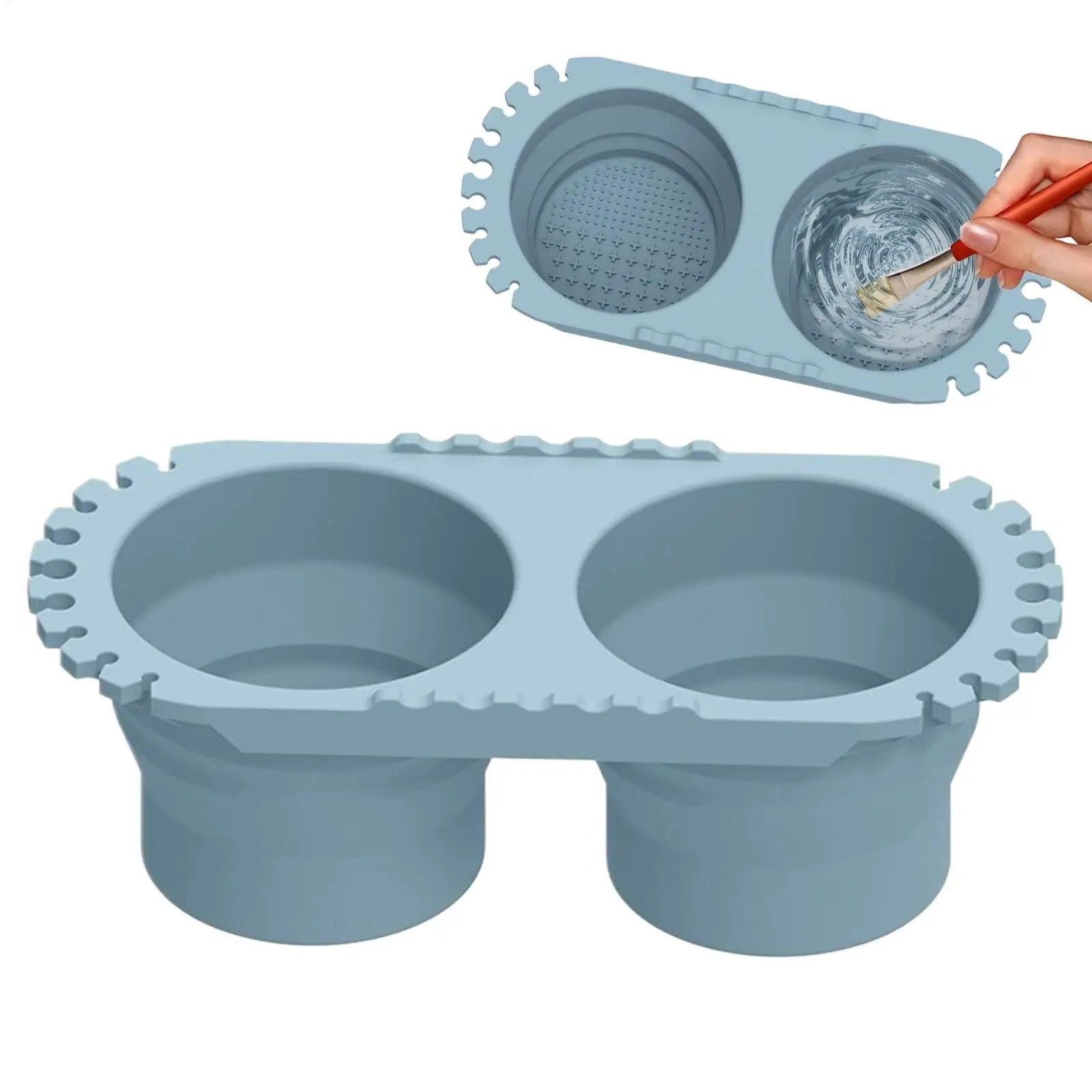 Foldable Silicone Paint Brush Washer Cup – Cleaner & Holder Paint Brush Washer Zpaxo