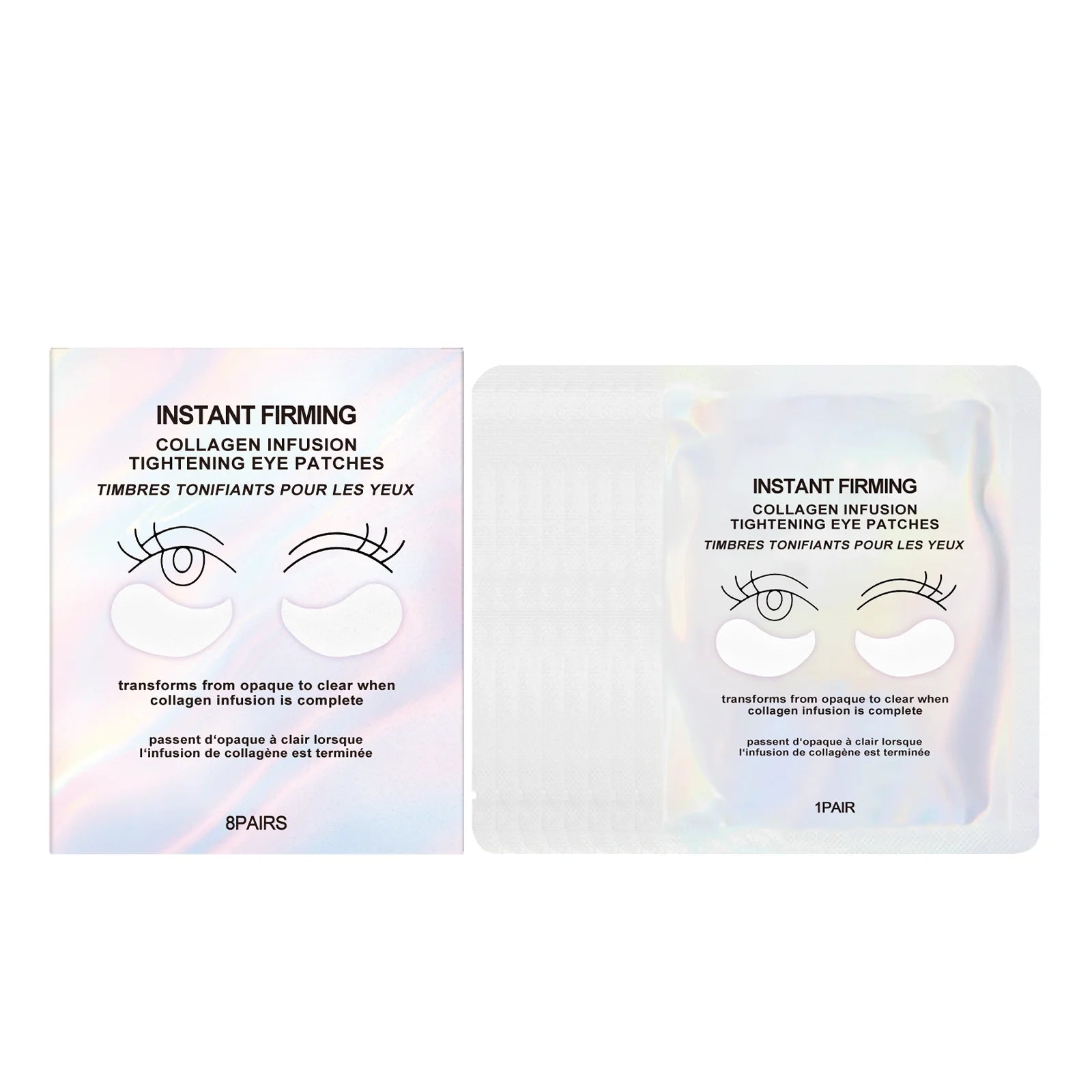 Collagen Eye Mask – Dark Circles, Puffiness & Fine Lines | 8 Pairs Under Eye Mask Zpaxo 8 PAIRS