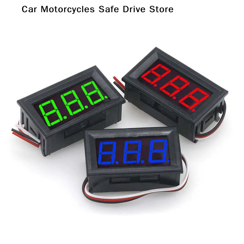 Three-wire Digital Voltmeter Meter DC 100V 10A Ammeter Dual Volt