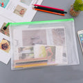 4-Pack Mesh Zipper Document Bags – Waterproof A3/A4/A5/A6 Pouches Mesh Document Pouches Zpaxo green 4PCS-A6 A5 A4 A3
