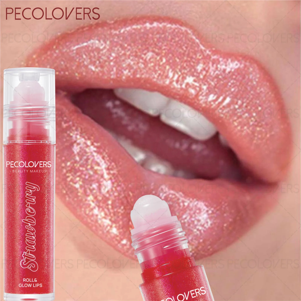 1PC Single Color Shiny Lip Gloss - High-gloss Lip Gloss, Instantly Creates A Charming Look, Mild and Non-sticky, Roll-on Design Zpaxo