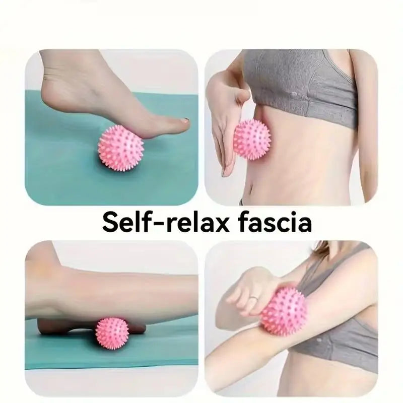 1pcs random Hedgehog Foot Massage Ball – PVC Spiky for Muscle Relaxation, Yoga & Fitness, Colorful Zpaxo