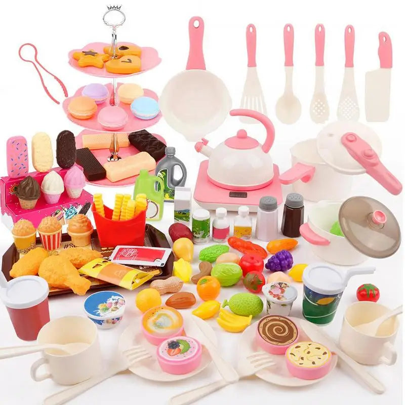 Play Kitchen Accessories Preschool Learning Activities Game Interactive Learning Play Kitchen Toys Pretend Food Set For Kids Zpaxo