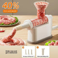 Manual Sausage Stuffer Machine Meat Grinder Filling Maker Tubing Zpaxo Beige