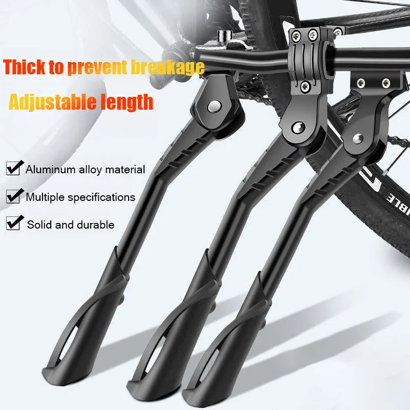 Bicycle Kickstand Bike Parking Rack Support Adjustable Side Kick Stand Foot Brace Bike Holder Footrest Cycling New Replace Parts Zpaxo
