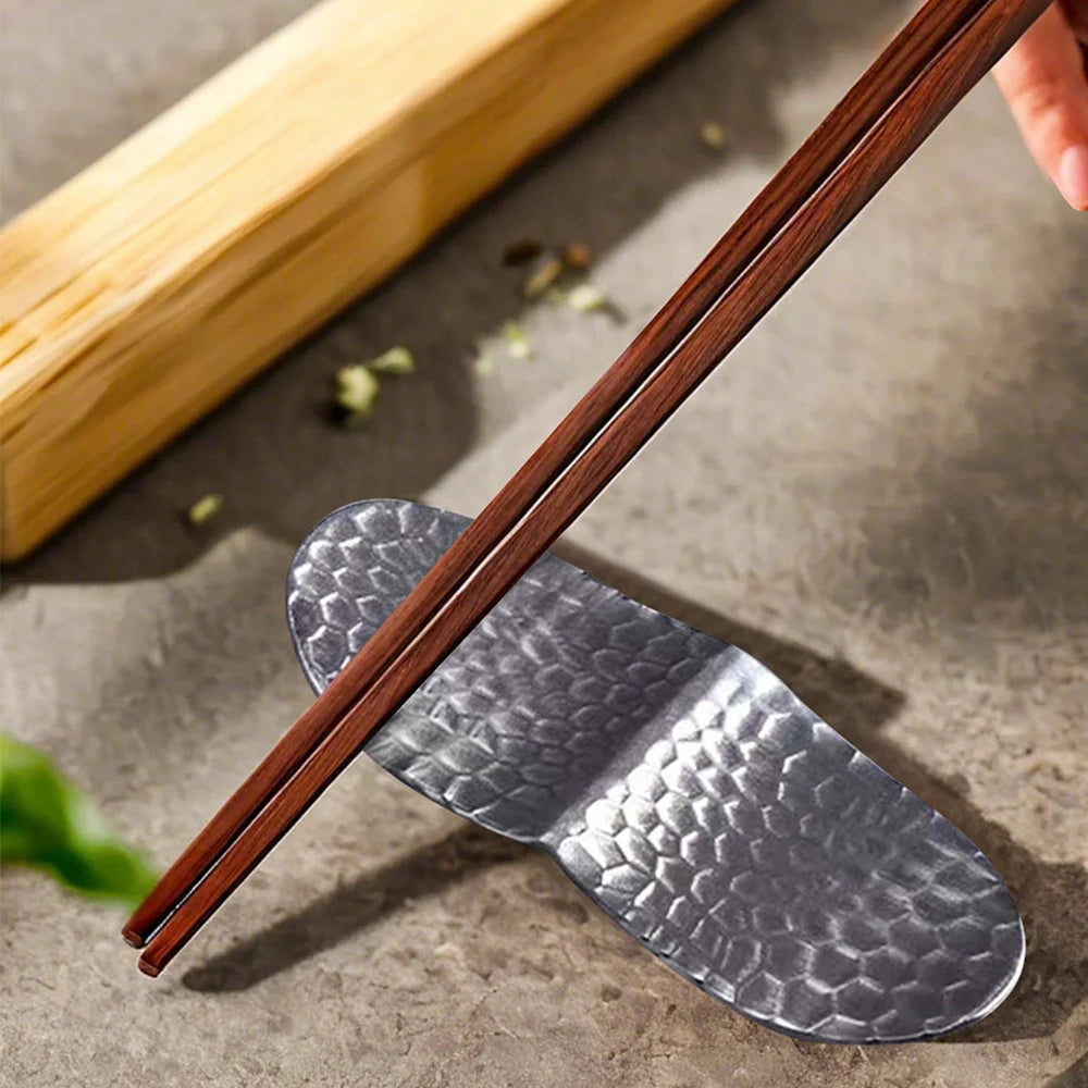1/2/6Pcs Stainless Steel Chopstick Rest Spoon Holder Elegant Table Utensil Organizer for Home Restaurant Table Setting Zpaxo