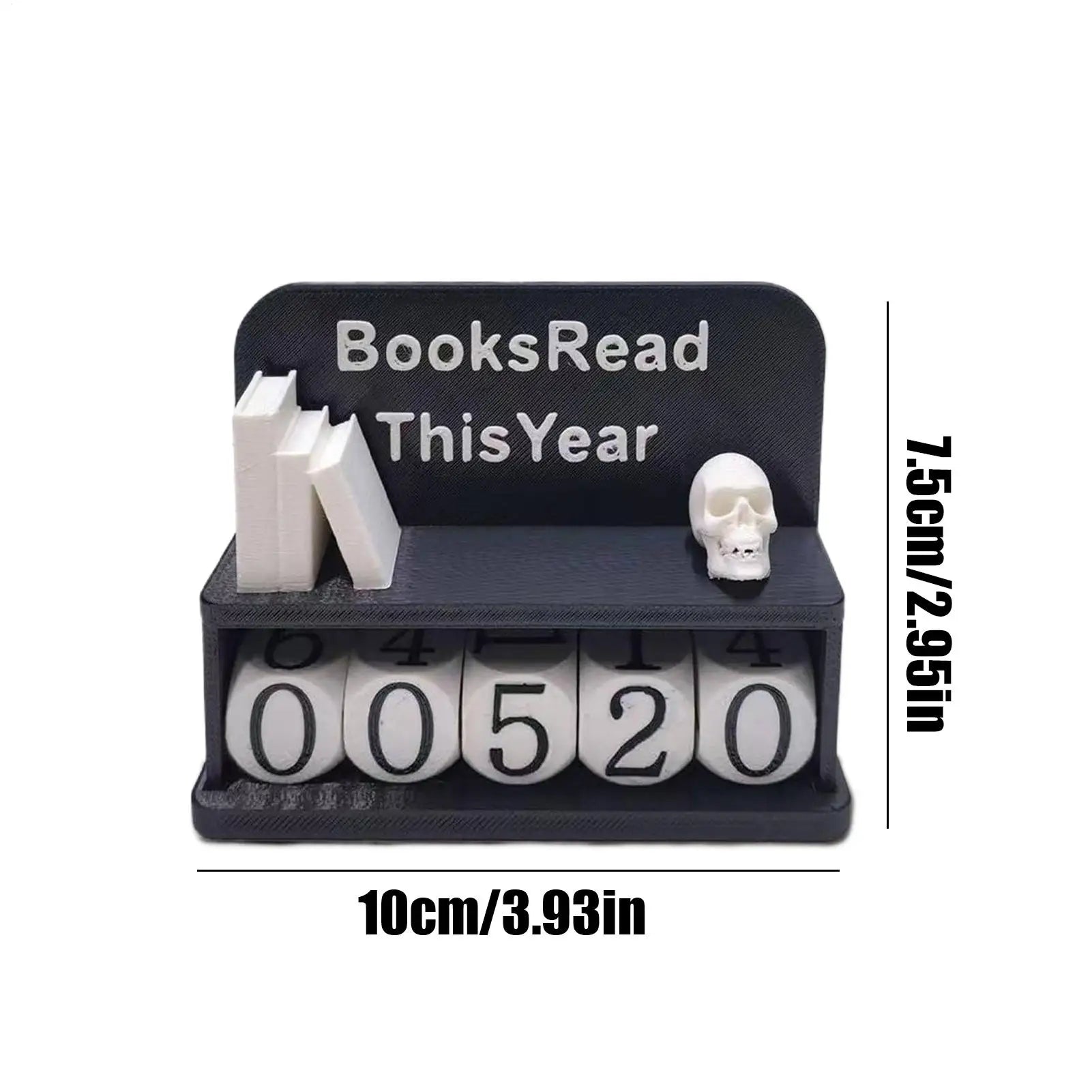 Book Counter Sign 3D Printed Bookshelf Decoration Bookish Decor