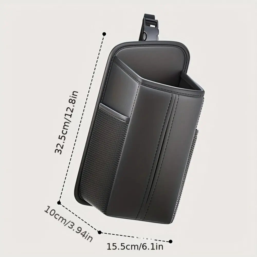 Fix Strap Car Seat Side Storage Bag Center Console Folding Design Zpaxo