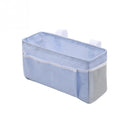 Durable Multi-pocket Magic Sticker Removable Hanging Storage Bag Zpaxo light blue