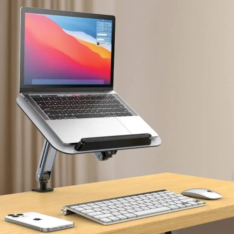 652F Portable Laptop Tablet Arm Clip Stand 360 Rotating Adjustable Zpaxo