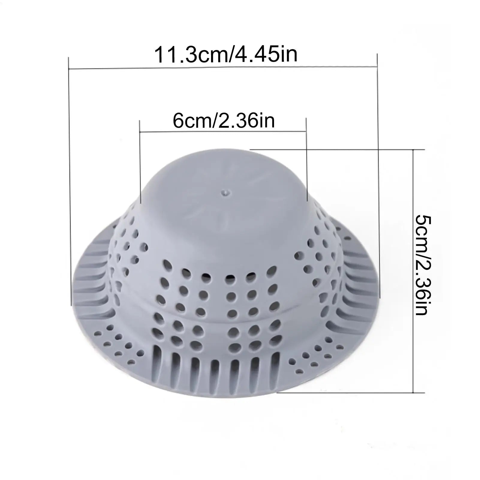 Shower Drain Hair Catcher Silicone Foldable Bathtub Cover Stopper