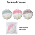 3-Pack Exfoliating Bath Net Set – Foam Ball, Scrub & Back Brush