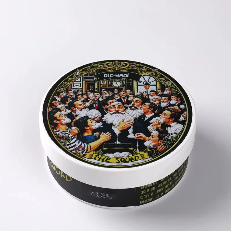 2026 New Arrival YAQI the Squad Atisan Shaving Soap 170g Artisanal Men's Grooming Essential for a Smooth Shave Zpaxo