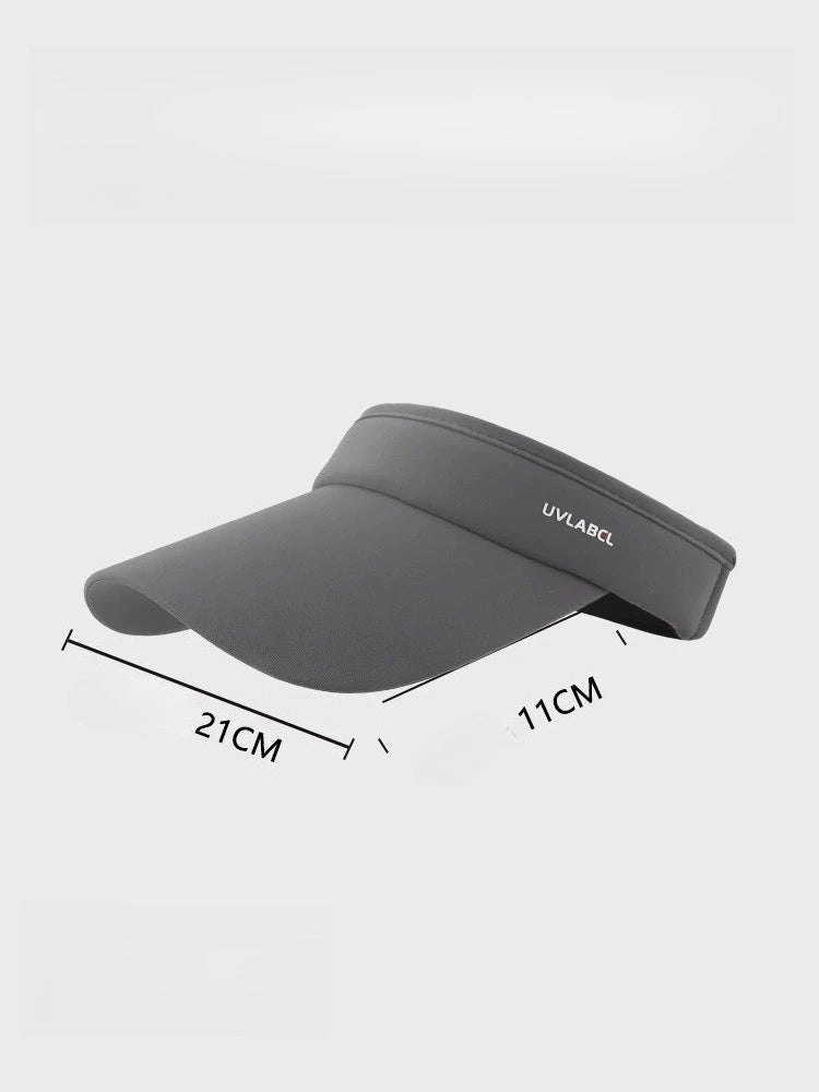 Hot selling large sunshade and sun protection hat for men essential outdoor large brim summer ice silk sun hat UV resistant Zpaxo Dark Grey hat