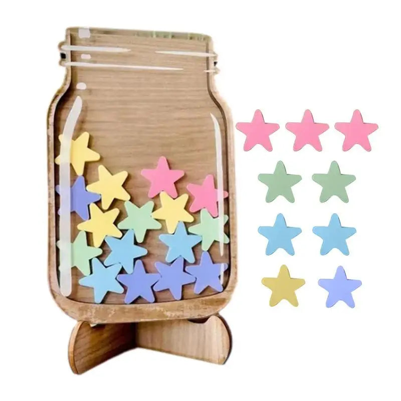Kids Reward Jar Star Dinosaur Classroom Standing Base Chore Chart
