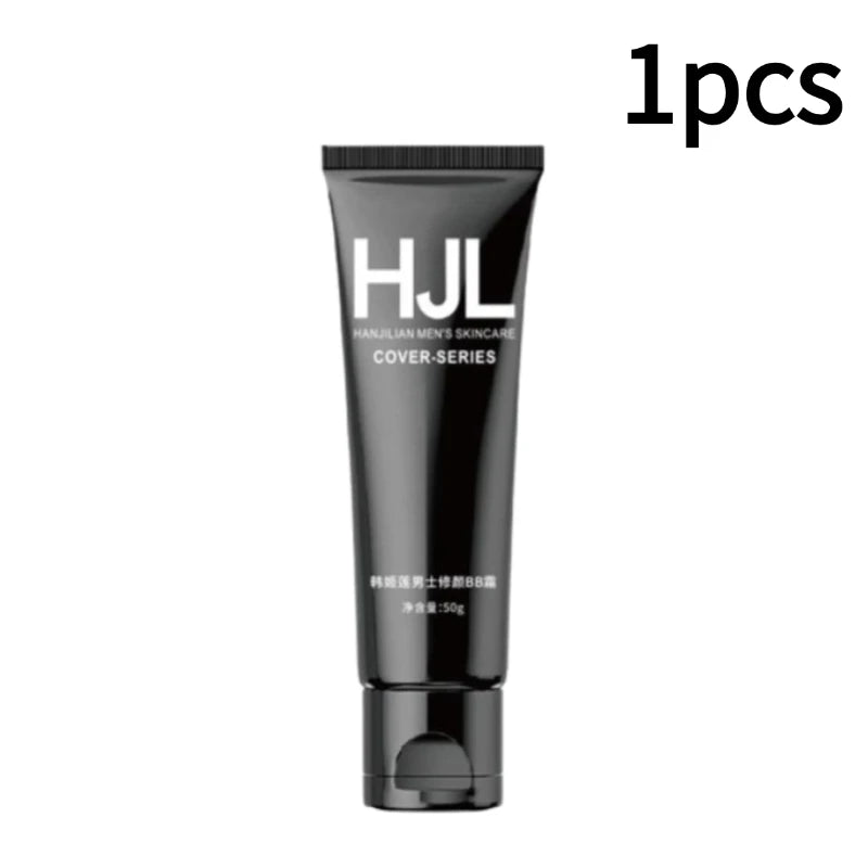 1/2/3PCS Men BB Cream Whitening Oil-control Concealer Easy to Wear Natural Brighten Whitening Face Foundation Zpaxo 1pcs