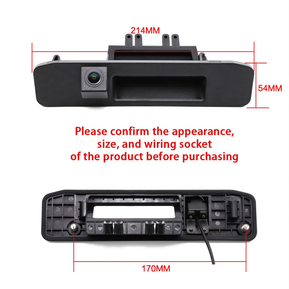 AHD1080P CVBS Car Rear View Reverse Camera Trunk Handle Bracket
