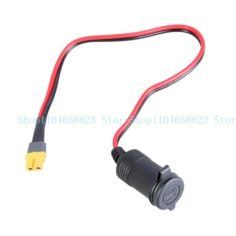 XT60 Male/Female to Car Charging Adapter 14AWG Female Car Charging Adapter Socket Connector Cable for Car Truck Motorcycle Zpaxo