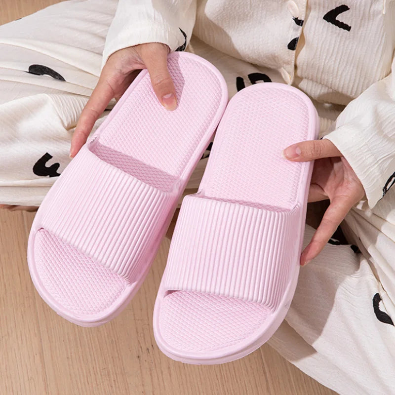 Thick Platform Bathroom Home Slippers Women Fashion Soft Sole EVA