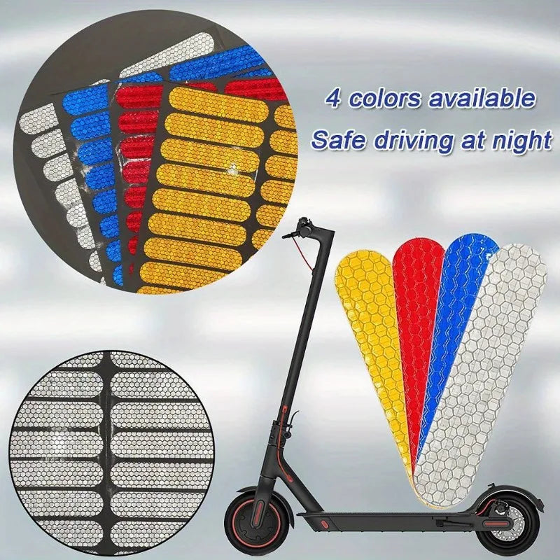 Night Safety Reflective Warning Stickers Fit Ninebot G30 Xiaomi M365