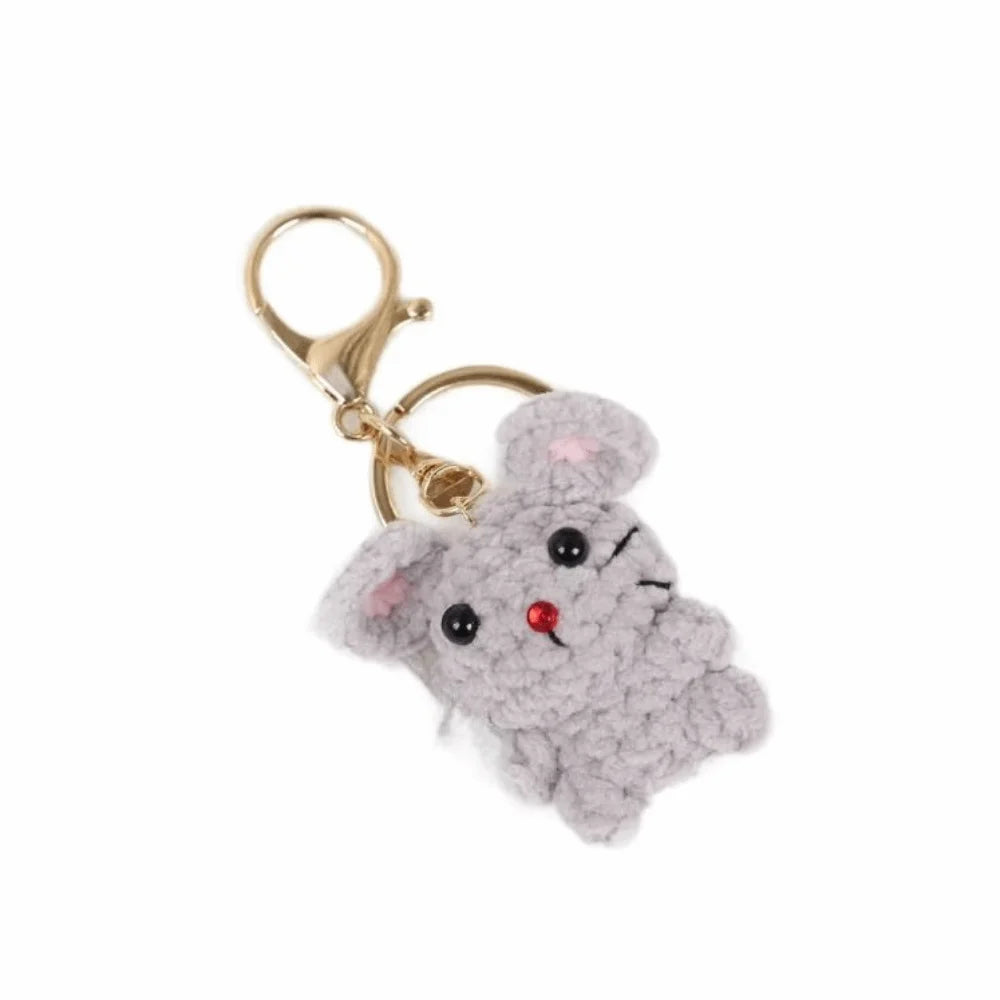 Handmade Chinese Zodiac Keychain Knitting Custom Design Monkey Zpaxo
