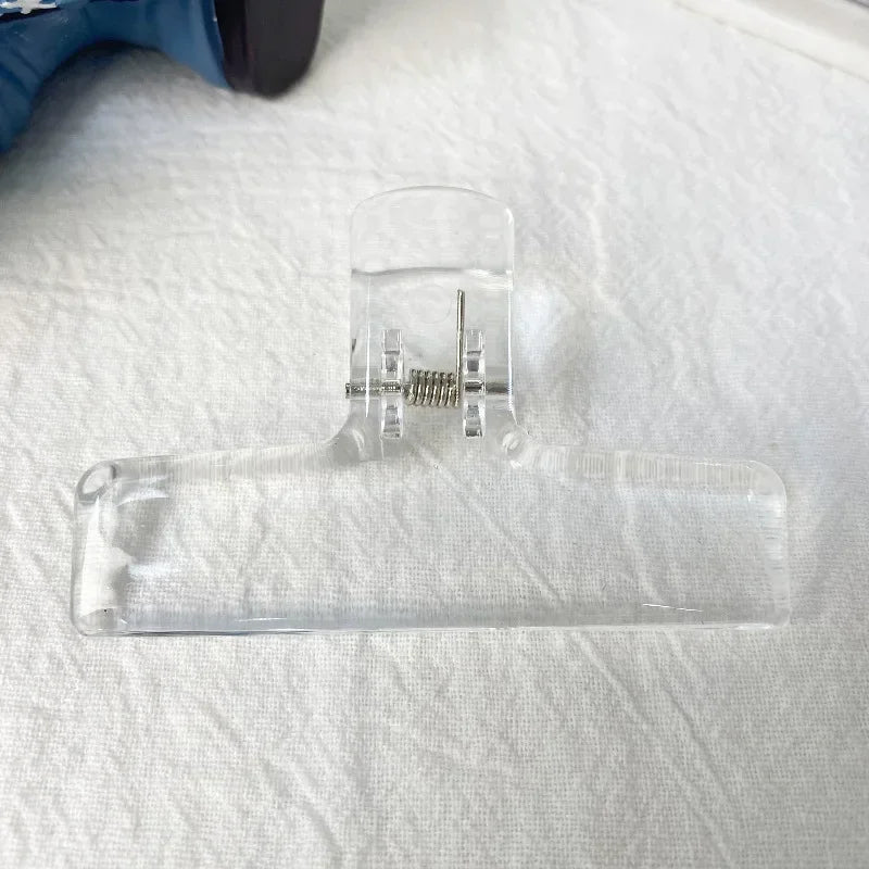 Beautiful Transparent Acrylic Clips Minimalist Style Spring Clip Student Teacher Stationery Paper Clips Sealing Clips Zpaxo Transparent
