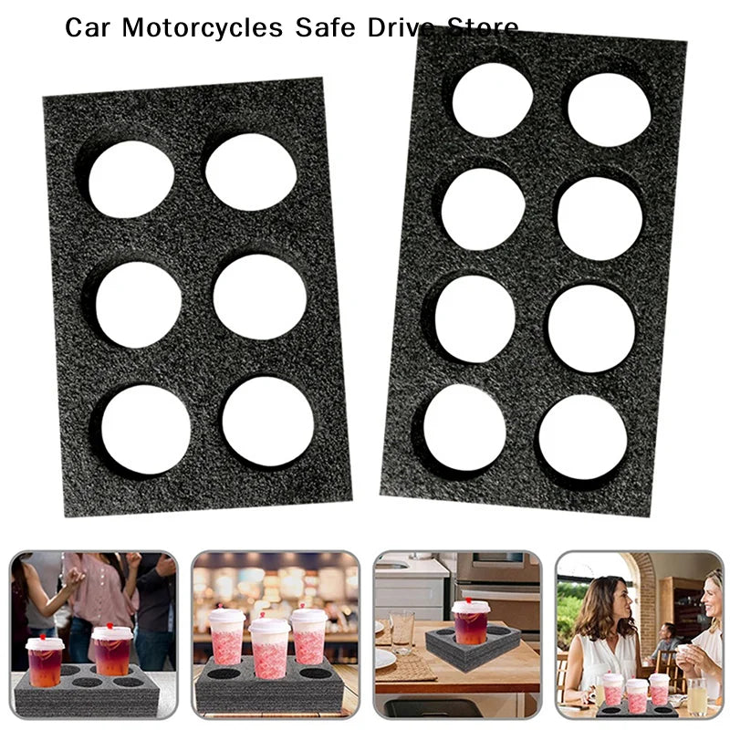 CMCoffee Tray Cup Holder Thicken Tea Box Milk Delivery Cold Drinks
