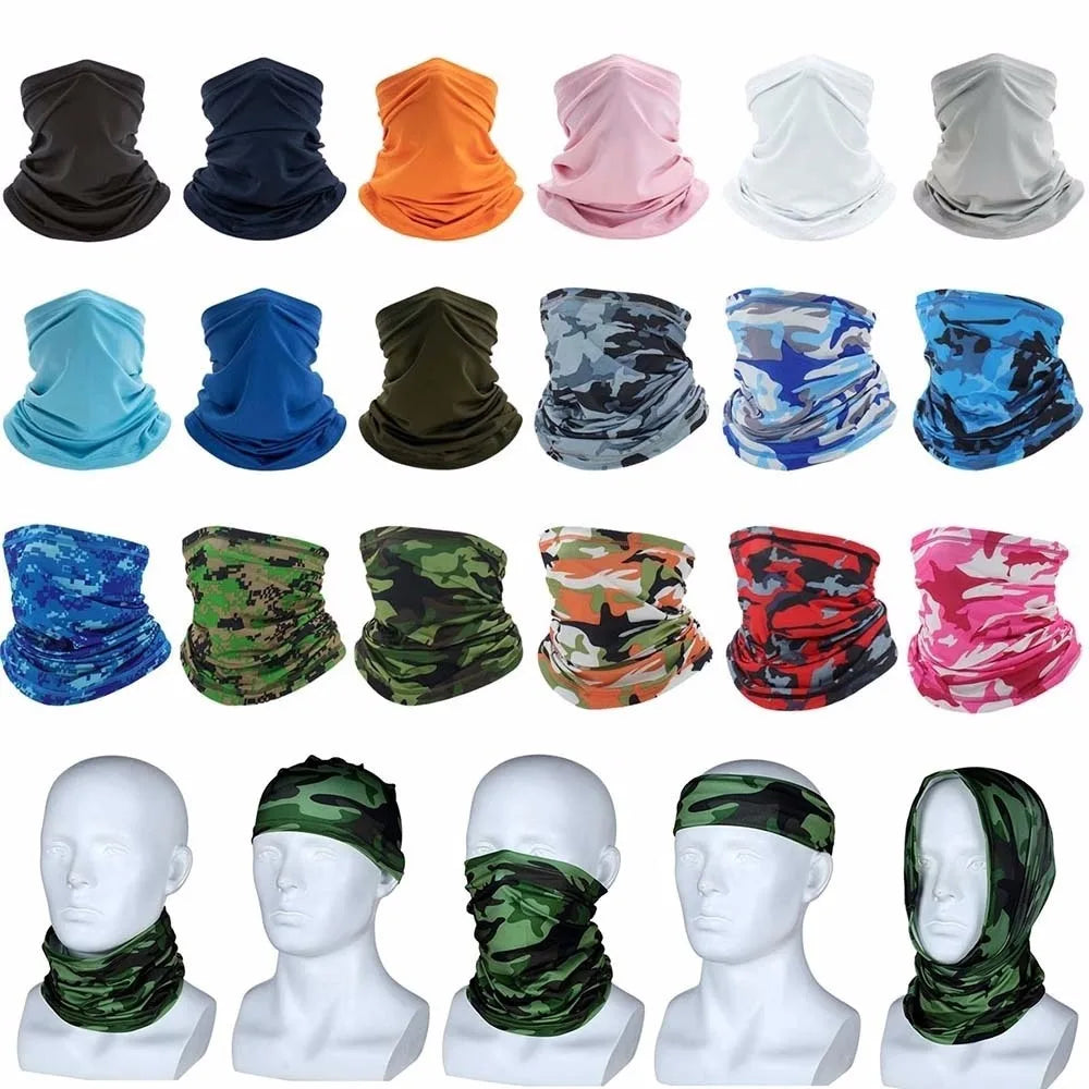 Multi-purpose Turban Riding Scarf Cycling Bandana Men Women Neck Cover Sunscreen Ice Silk Outdoor Fishing Hiking Headwear Mask Zpaxo