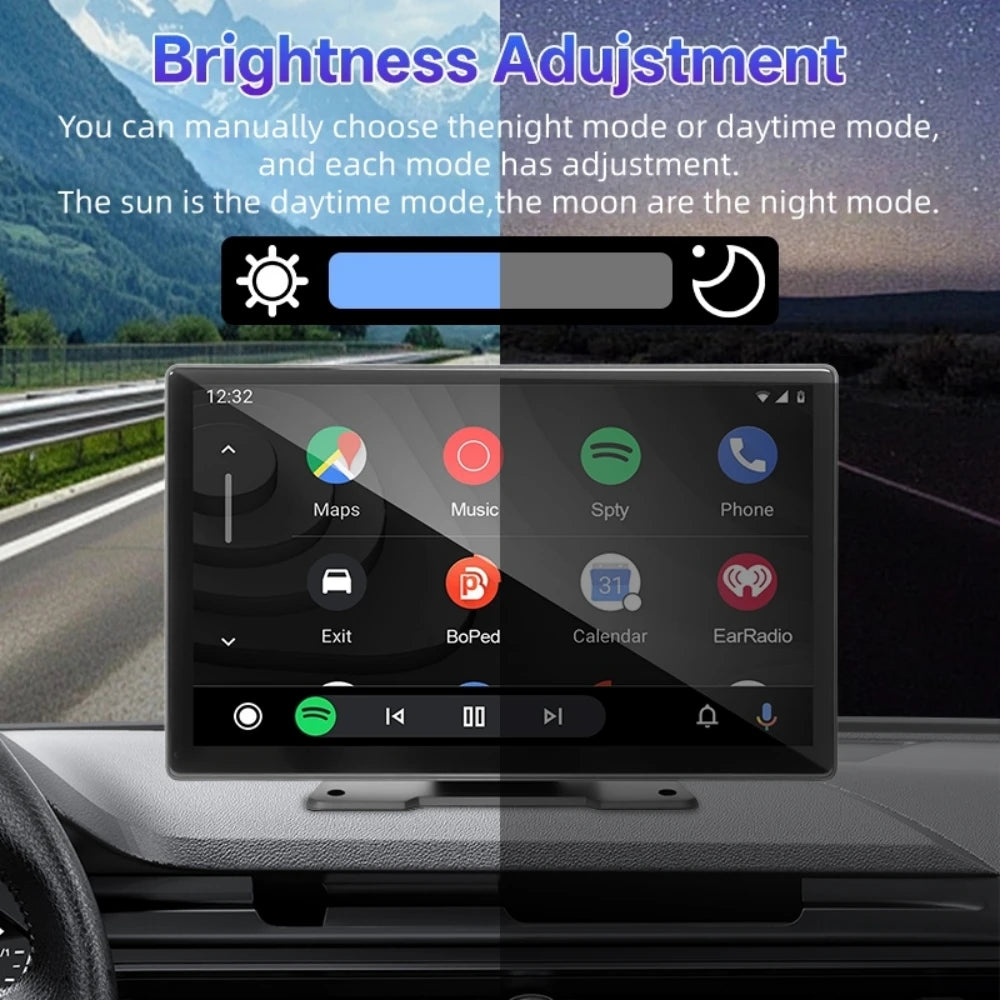 Hippcron 9-inch Car MP5 Multimedia Player HD Display Wireless Carplay
