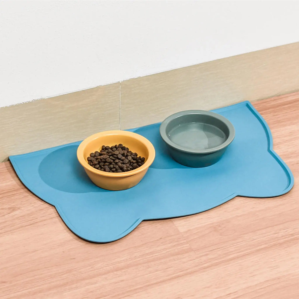 Silicone Pet Feeding Dog Cat Bowl Food Mat Non-Stick Waterproof Pet Food Feeding Pad Puppy Feeder Tray Water Cushion Placemat Zpaxo