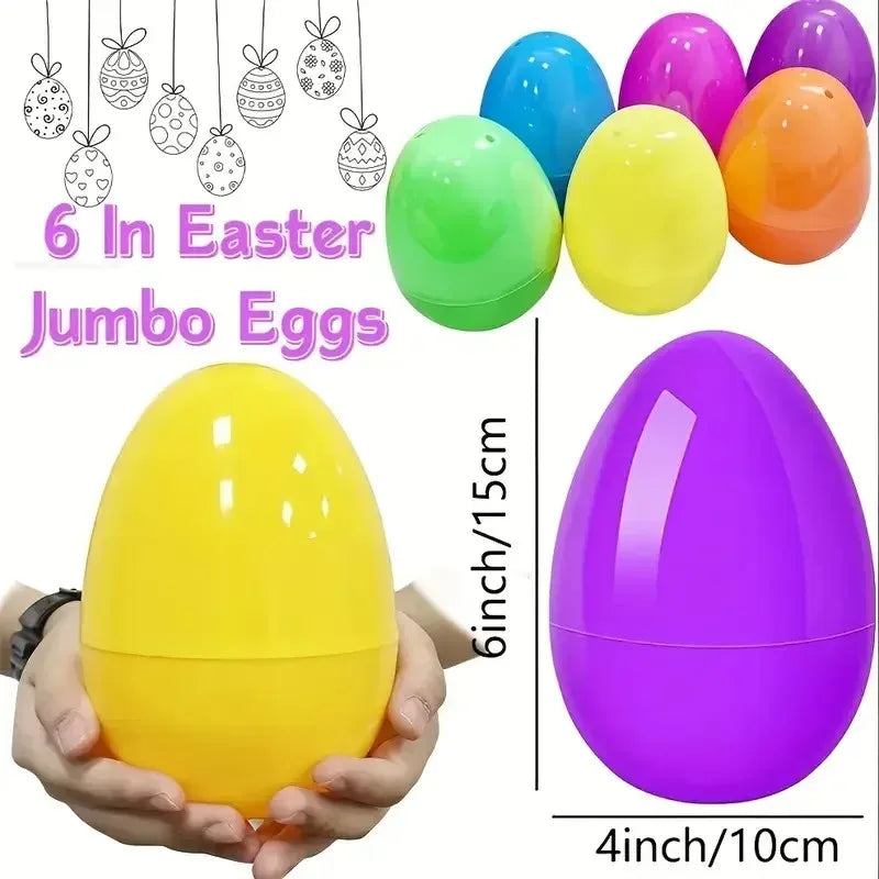 Jumbo Easter Eggs Giant Fillable Colorful Candy Box Party Decoration