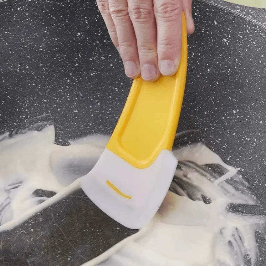 Soft Blade Kitchen Scraper Spatula – Pan & Pot Cleaner Tool Kitchen Scraper Tool Zpaxo