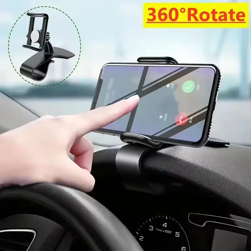 360° Car Phone Holder – Universal Dashboard Clip Mount Stand Car Phone Mount Zpaxo